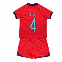 Camiseta Inglaterra Declan Rice #4 Segunda Equipación Replica Mundial 2022 para niños mangas cortas (+ Pantalones cortos)